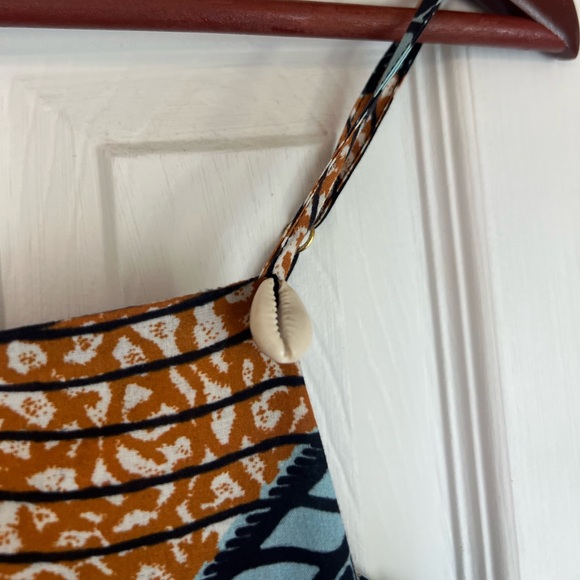 Figue Marina Shell Embellished Printed Cotton Dress XS - Picture 5 of 10